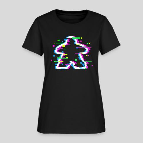 Glitched Meeple - Women's T-Shirt