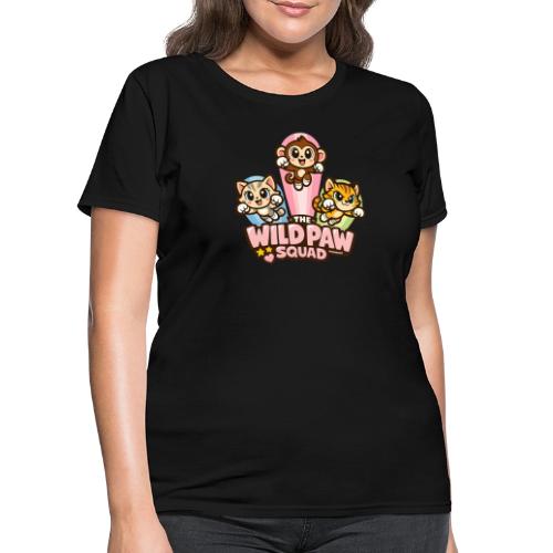 Wild Paw Squad Cute Animal Friends - Women's T-Shirt