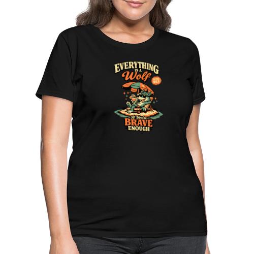 Everything Is A Wolf – Retro Chill - Women's T-Shirt