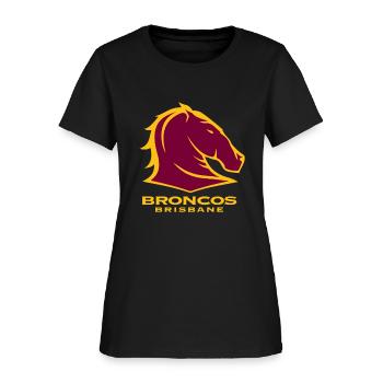 BRISBANE BRONCOS NRL TEAM LOGO PET TANK CAT OR DOG - Women's T-Shirt - black - Front