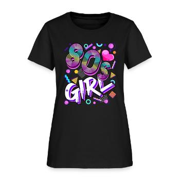 80 s Girl Birthday Party Retro Femmes années 1980 - T-shirt Femme - noir - Devant