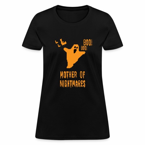 Mother of Nightmares Spooky Scary Pixel Ghost Bat. - Women's T-Shirt