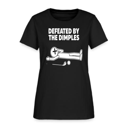 Defeated By The Dimples - Golf Humor Tee - Women's T-Shirt