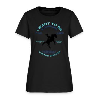 A Cowgirl - Women's T-Shirt - black - Front