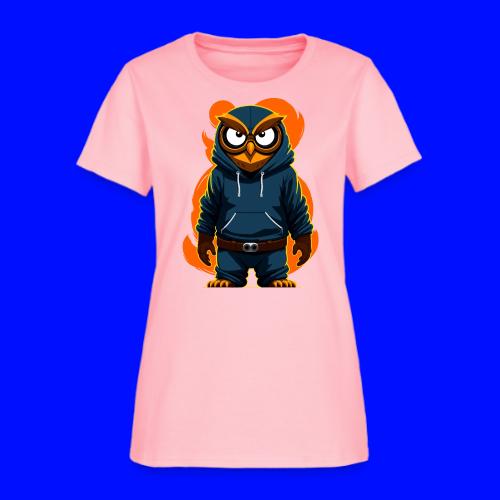 Owl With Hoodie - Women's T-Shirt