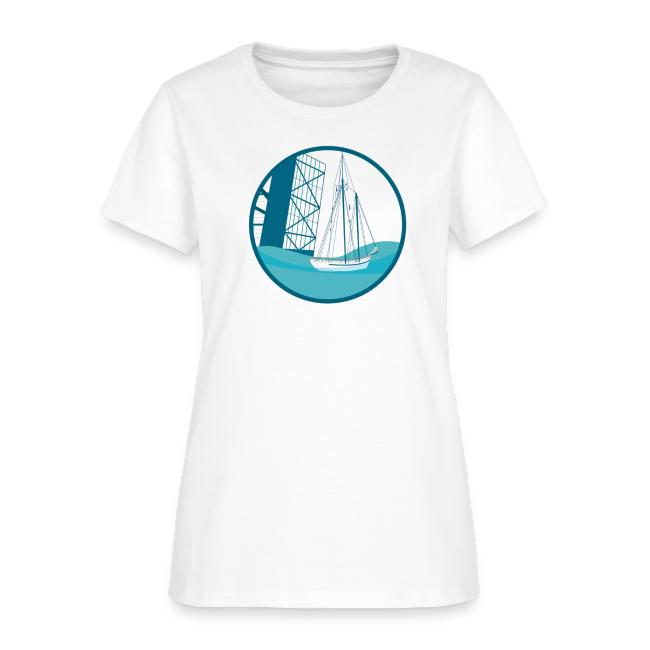 Mystic CT Drawbridge Men's Tri Tee Shirt