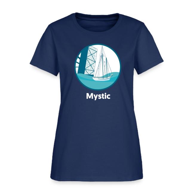 Mystic CT Drawbridge Men's Tri Tee Shirt