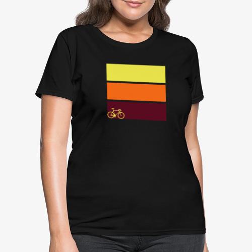 tricolor with bicycle - Women's T-Shirt