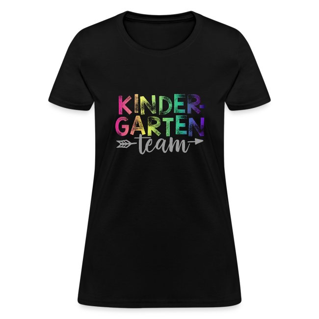 Kindergarten Team Teacher T-Shirts Rainbow