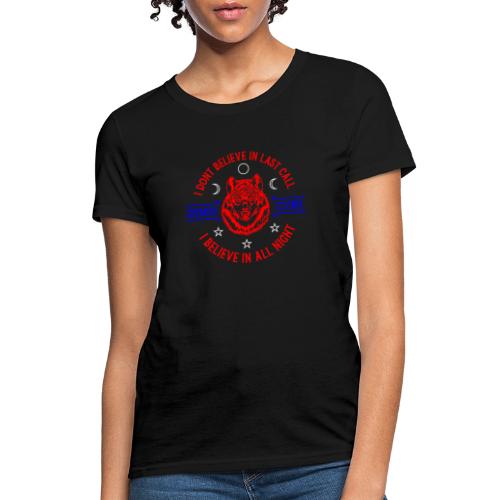 All Night Red, White, and Blue - Women's T-Shirt