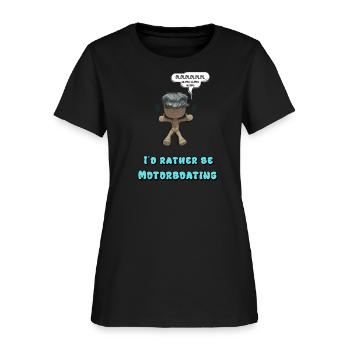Simon Motorboating - Women's T-Shirt - black - Front