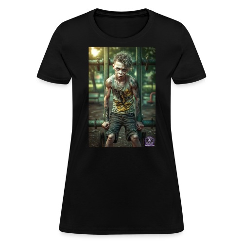 Zombie Kid Playground B09: Zombies Everyday Life - Women's T-Shirt