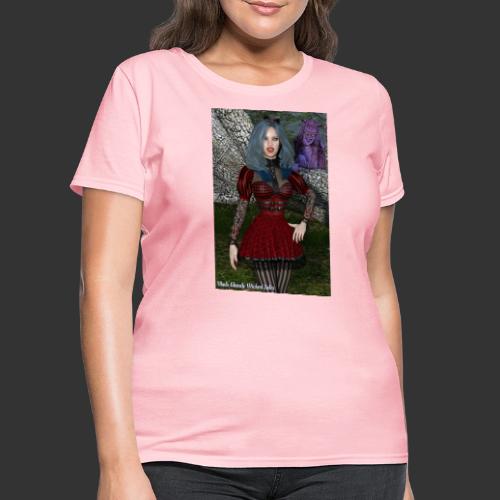 Alicia Abyss with Cheshire Cat Closeup Poster - Women's T-Shirt