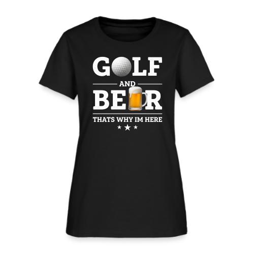 Golf Gift for Men - Funny Beer Graphic Tee - Women's T-Shirt