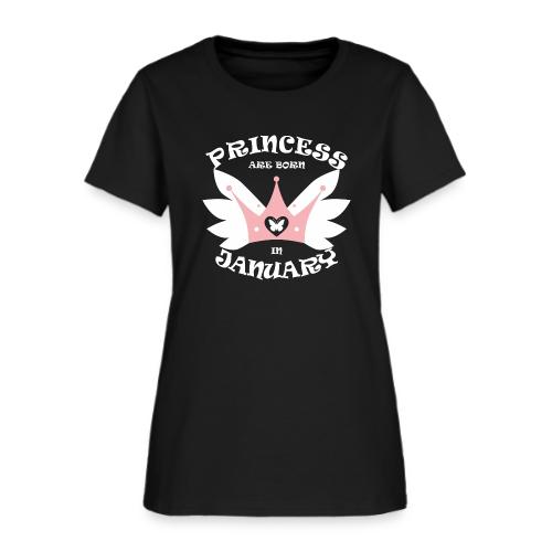 Princess Are Born In January - Women's T-Shirt