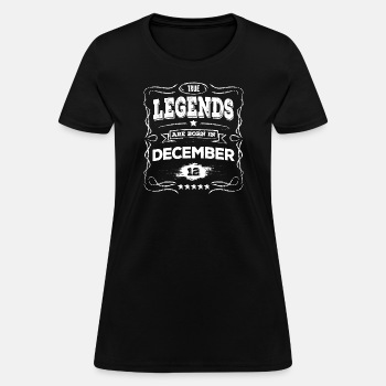 True legends are born in December - T-shirt for women