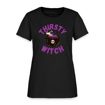 Thirsty Witch Halloween - Women's T-Shirt - black - Front