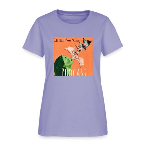 Full Heart Free Voice Podcast Cover Art - Women's T-Shirt