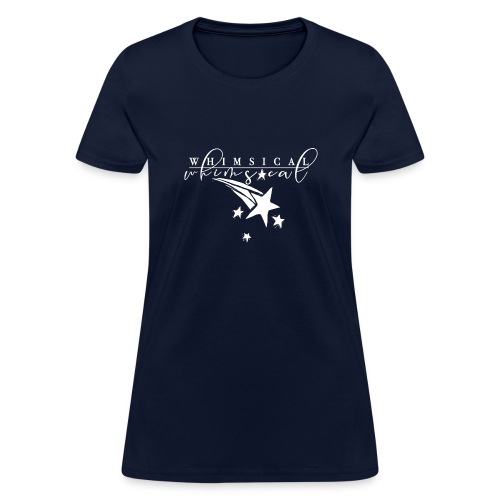 Whimsical - Shooting Star - Black and White - Women's T-Shirt