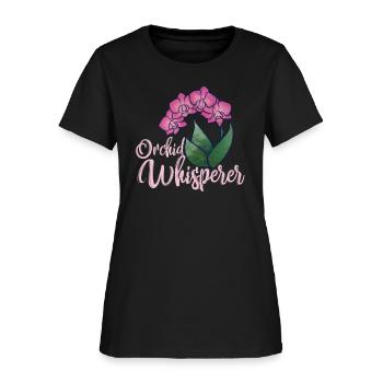 orchid whisperer - Women's T-Shirt - black - Front