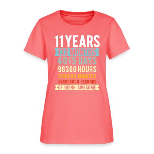 11th Birthday 11 Years Old Vintage - Women's T-Shirt