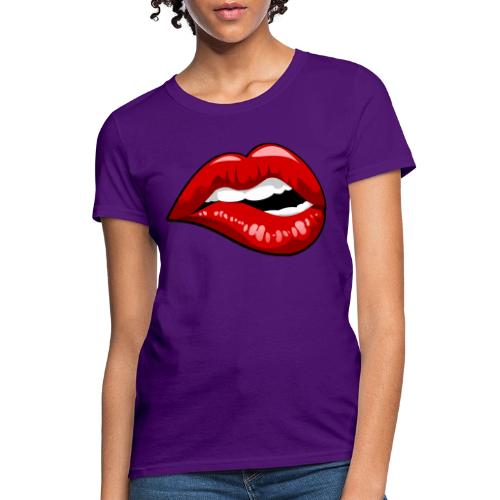 Lip Bite - Women's T-Shirt