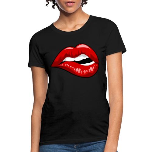 Lip Bite - Women's T-Shirt