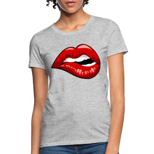 Lip Bite - Women's T-Shirt