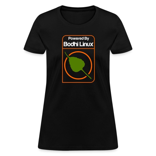 Powered by Bodhi Linux - Women's T-Shirt