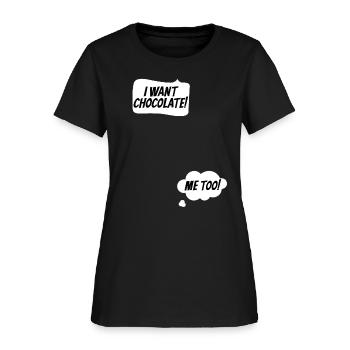 Pregnancy announcement pregnant baby bump - Women's T-Shirt - black - Front
