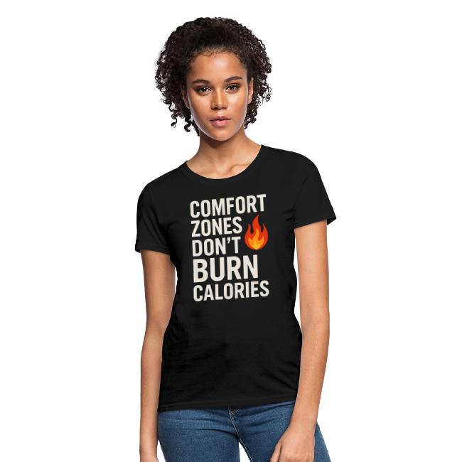 Comfort Zones Don’t Burn Calories Graphic