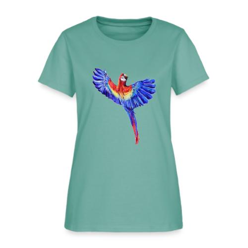 Scarlet macaw parrot - Women's T-Shirt