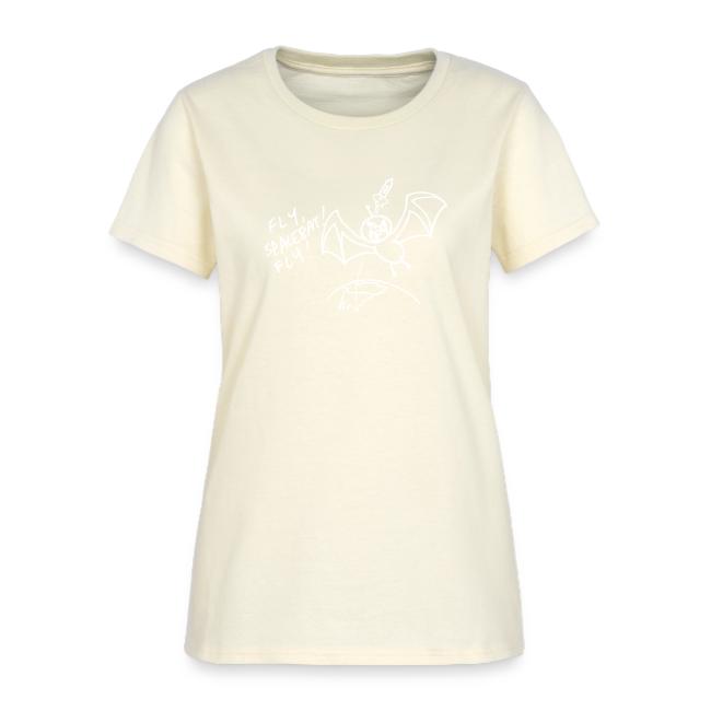 Fly Space Bat Fly Ladie's Tee (Dark)