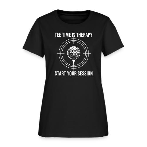 Golf Therapy Gift - Tee Time Is Therapy T-Shirt - Women's T-Shirt