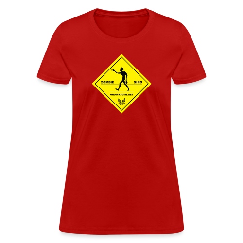 Zombie Crossing png - Women's T-Shirt