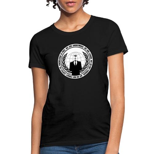 Anonymous Logo With Slogan png - Women's T-Shirt