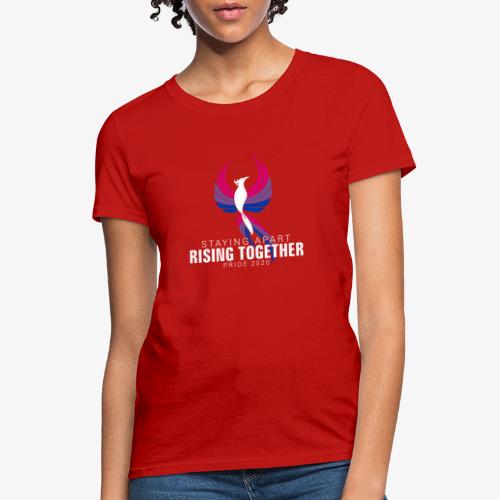 Bisexual Staying Apart Rising Together Pride 2020 - Women's T-Shirt