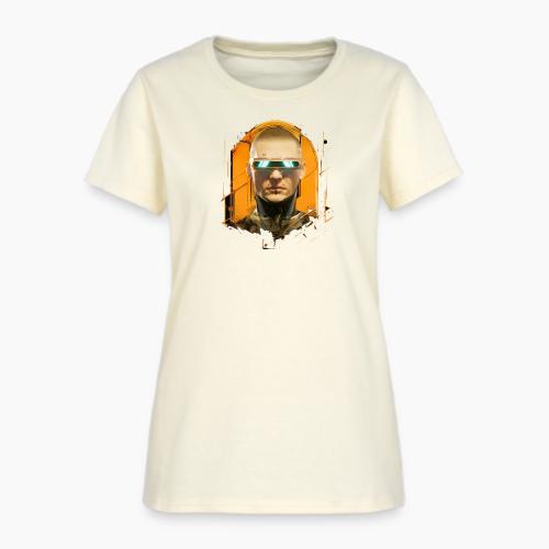 palnoch cyberpunk human head artwork - Women's T-Shirt