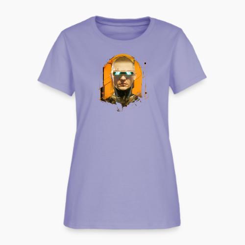 palnoch cyberpunk human head artwork - Women's T-Shirt