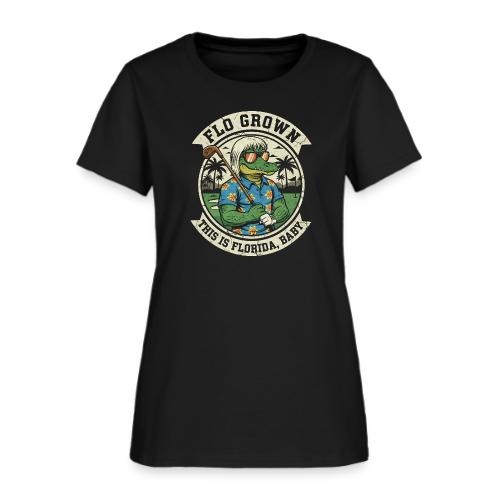 Flo Grown Florida Baby - Funny Gator Golf Tee - Women's T-Shirt