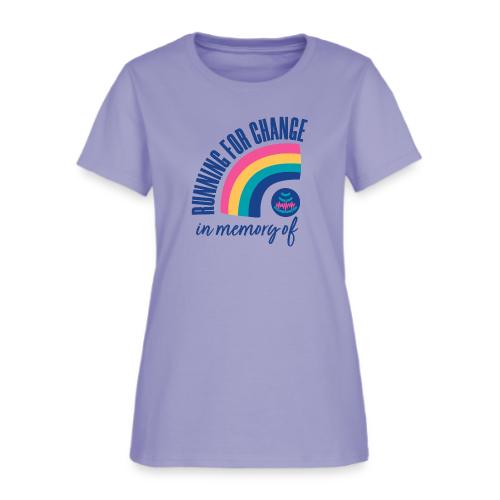 Running for change in memory of... - Women's T-Shirt