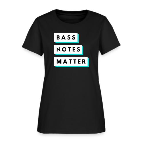 Bass Notes Matter Teal - Women's T-Shirt