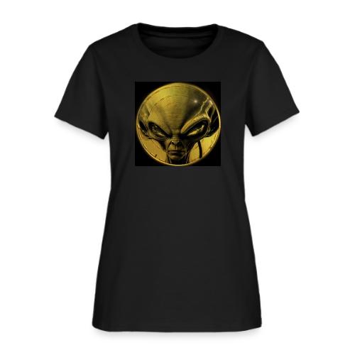 PulseChainAlien Face black no alien - Women's T-Shirt