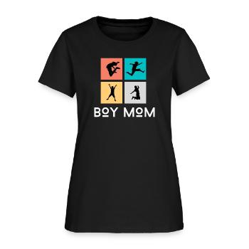 BOY MOM - Women's T-Shirt - black - Front