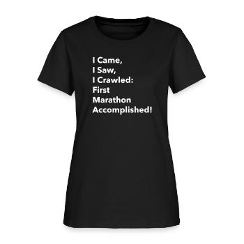 First Marathon | My First Marathon - Women's T-Shirt - black - Front