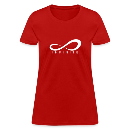 Infinite Logo in White Women's Hoodie - Women's T-Shirt