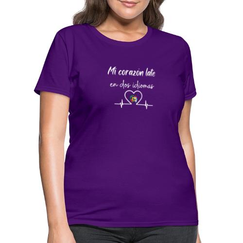 Spanish Immersion Shirts logo White - Women's T-Shirt