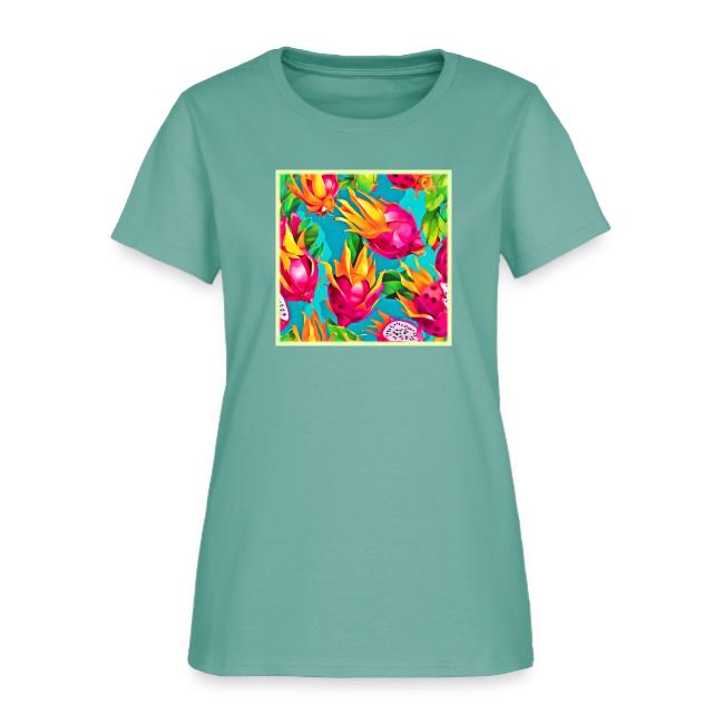 Vibrant Dragoon Fruit Pattern