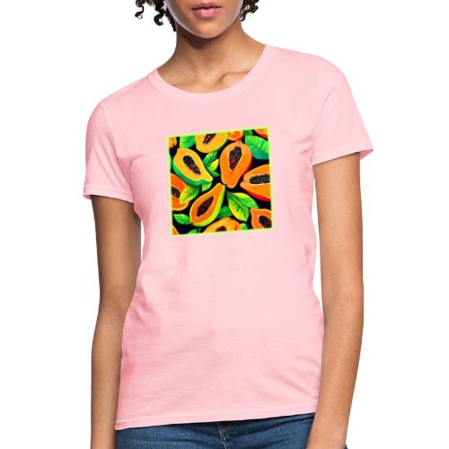 Tropical Papaya Paradise - Women's T-Shirt