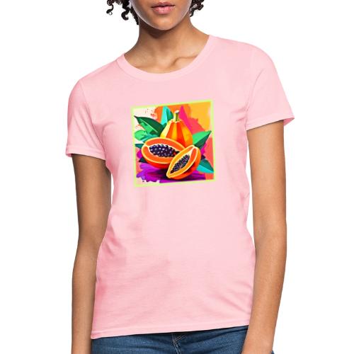 Sliced Papaya Pop Art - Women's T-Shirt